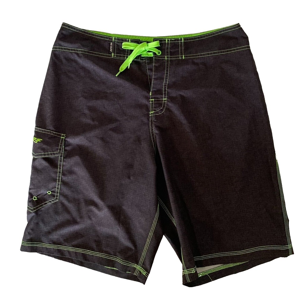 RS SURF Board Mens Size 34 Quick Dry Beach Swim Trunks‎ Shorts